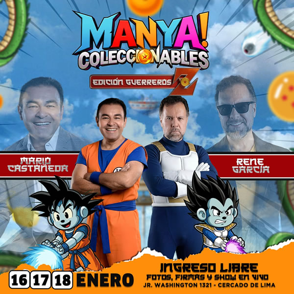 Mario Castañeda y René García invitados en Feria Manya Lima enero 2026